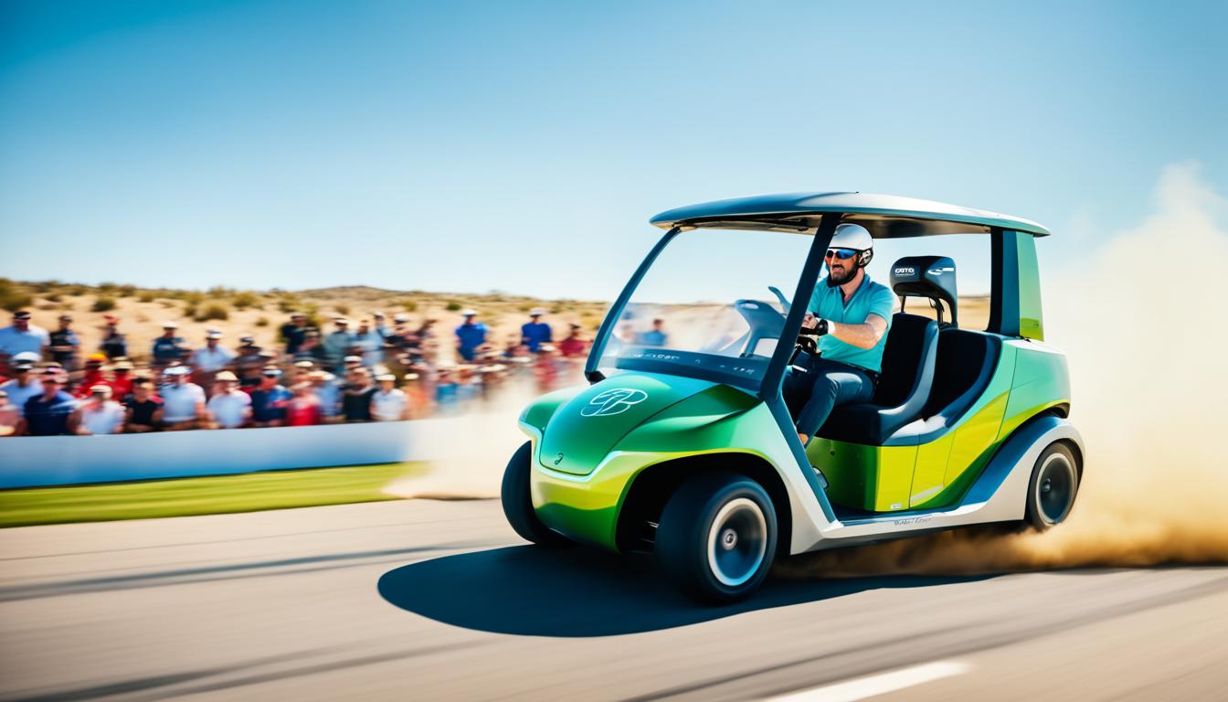 fastest golf cart record